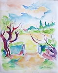 Ouverture, aquarelle