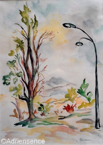 A Poggio Berni - 2001 - aquarelle - H. Adriensence