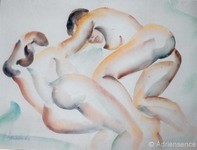 Composition - 2001 - aquarelle - 50x65 cm