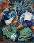 Match - 1989 - Huile - 73x60 cm
