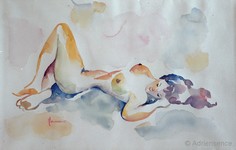 Modle - 2008 - aquarelle - 50x65 cm