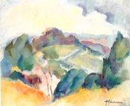 Montebello - 1984 - huile - 61x50 cm