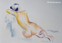 Modle - 2005 - aquarelle - 33x55 cm