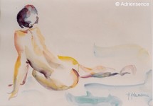 Modle - 2004 - aquarelle - 33x50 cm