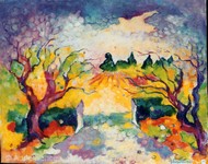 Ouverture - 1992 - Huile - 73x92 cm