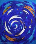 Bleu - 2010 - acrylique - 73 x 60 cm