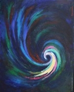 La force de la lumi�re - 2010 - acylique - 65 x 81 cm