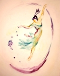 La danse du vin - 2011 - aquarelle